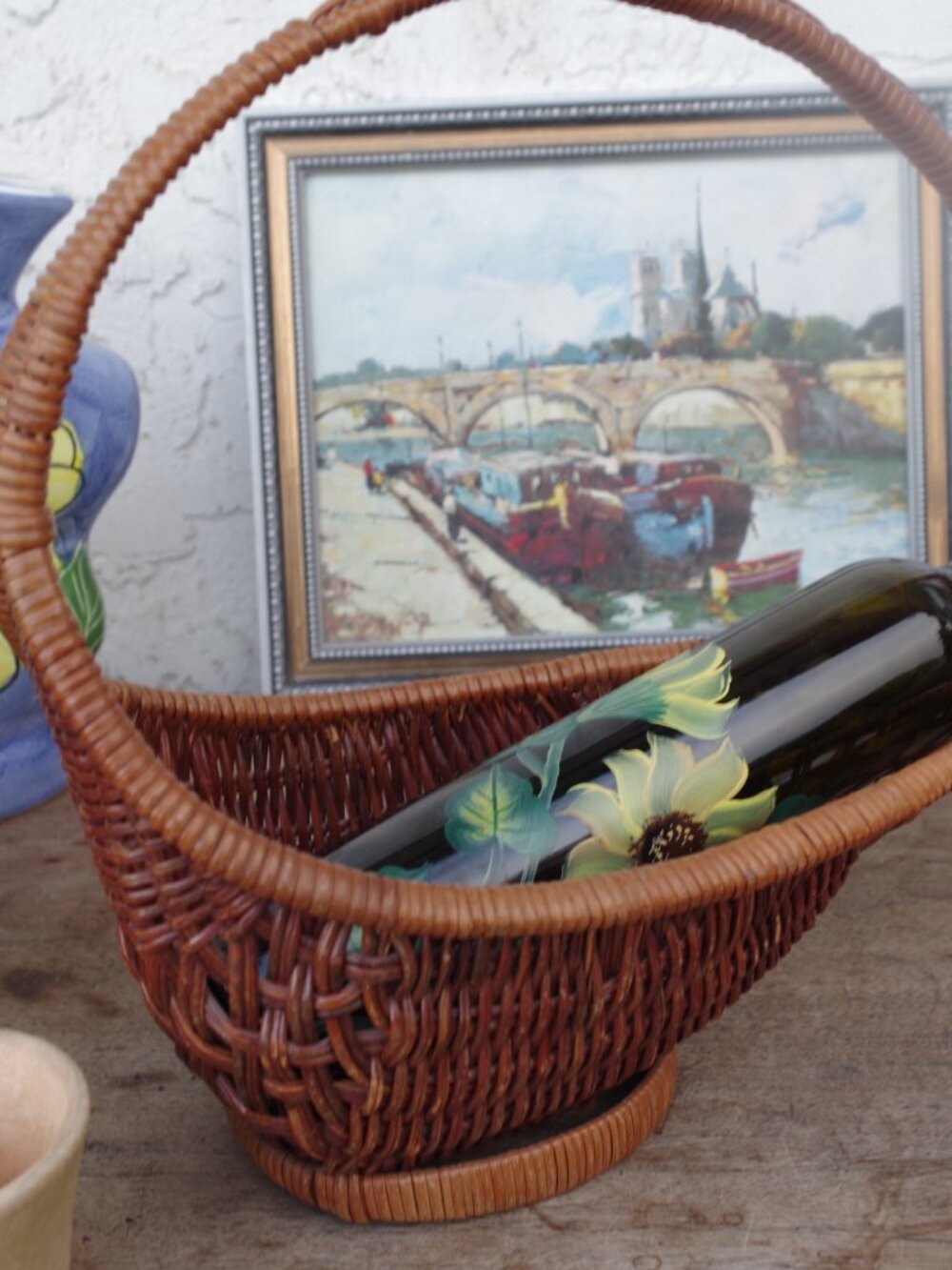 Countrycore Wicker Wine Bottle  Holder